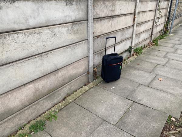 Dumped luggage -70 Bolton Rd, London E15 4JY, UK
