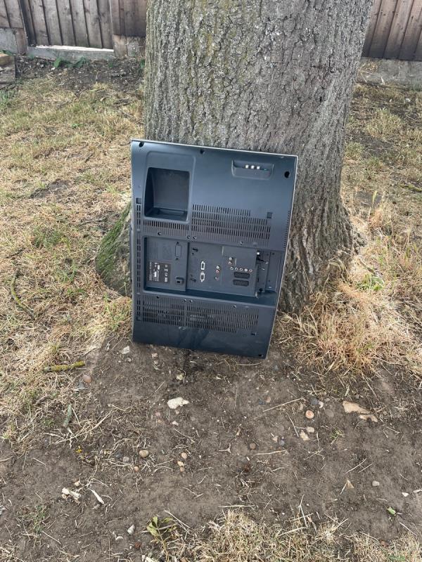 TV dumped 50 metres from entrance to Ladywell fields -55b Medusa Road, London, SE13 7HP