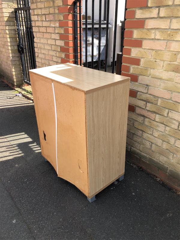 Cupboard dumped out Gurdwara 10 Neville Road E7-Lower Ground And Ground Floor, 22 Neville Road, Forest Gate, London, E7 9QX