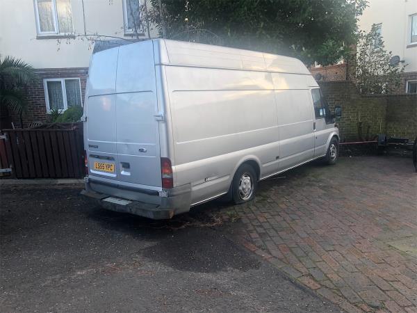 There is a truck parked within the boundary of 11 Canada Gardens which is half in the yard and half out. It has been like that for a number of years and is a nuisance.

There is a silver Ford van in front of 12 Canada Gardens which is used for storage. Reg is LS55YPC. This vehicle has also been there for a number of years and is a nuisance.

Please investigate and remove both vehicles.
-13 Canada Gardens, Hither Green, London, SE13 6PN