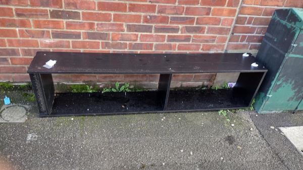 A shelving unit has been dumped on the pavement.-3a Randolph Road, RG1 8EB, England, United Kingdom