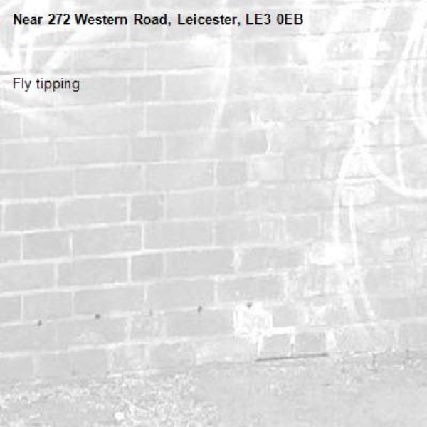 Fly tipping -272 Western Road, Leicester, LE3 0EB