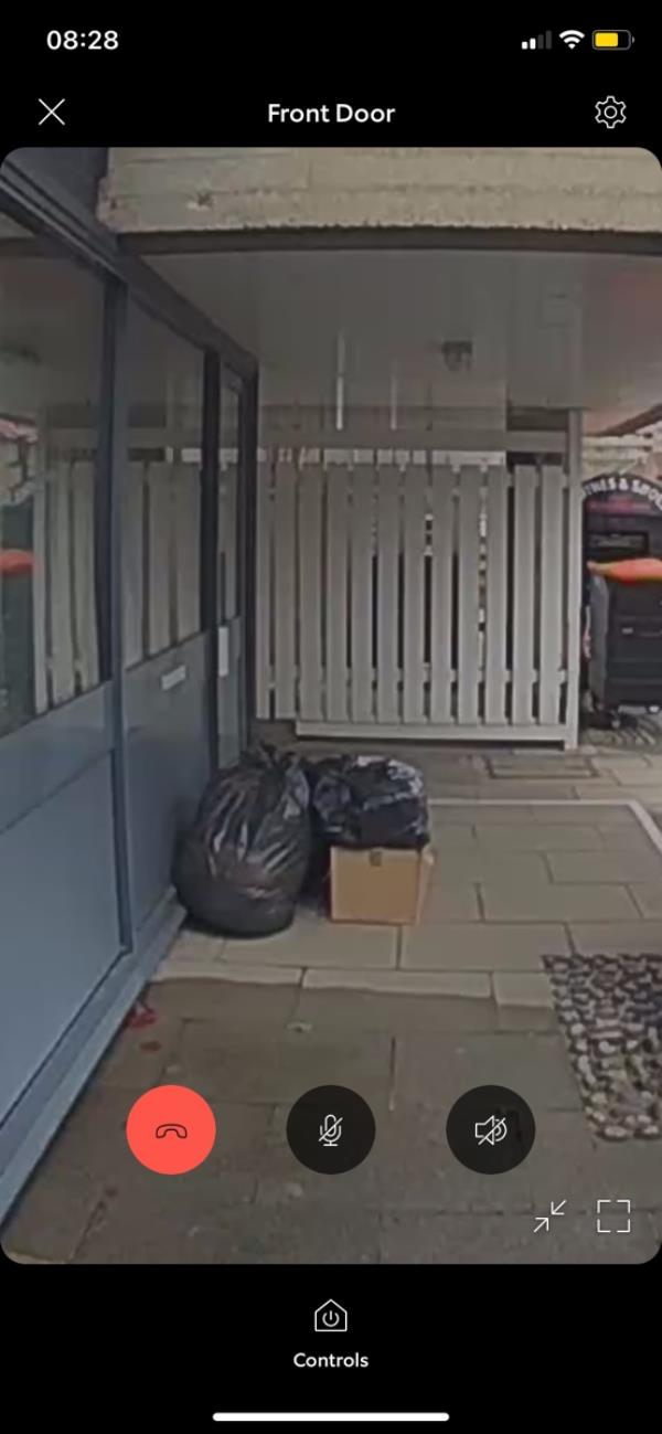Fly tip on my door step. So to take my daughter to school I couldn’t even open my door. I’m definitely exhausted to report fly tip on my street every other day.-3 Paul Street, Stratford, London, E15 4QB