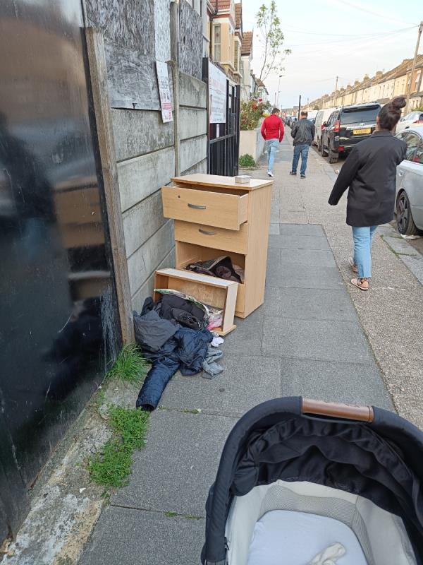 Chest of drawers and clothes-39A, Upton Lane, Forest Gate, London, E7 9PA