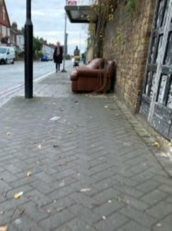Please clear a dumped sofa. Reported via Fix My Street-49 Torridon Road, London, SE6 1RQ