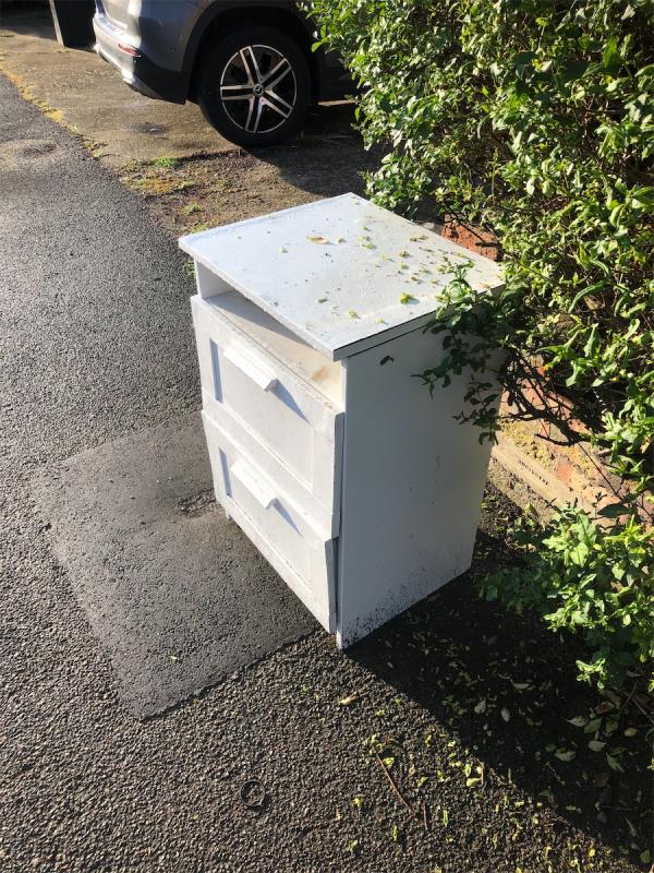 Please clear a flytip wooden unit-4 Boyland Road, Bromley, BR1 4QF