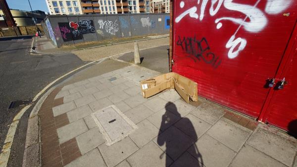Boxes. Gas canister -Windmill Lane, Stratford, London