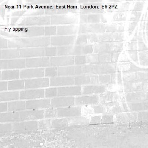 Fly tipping -11 Park Avenue, East Ham, London, E6 2PZ