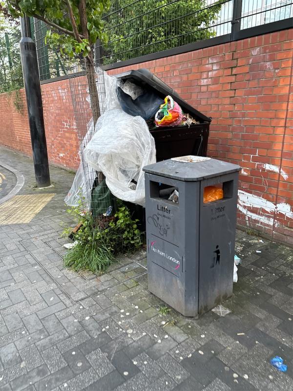 No comment necessary. Service level agreement exists for this to be cleared and this report responded to.-Kuhn Way, Forest Gate, London