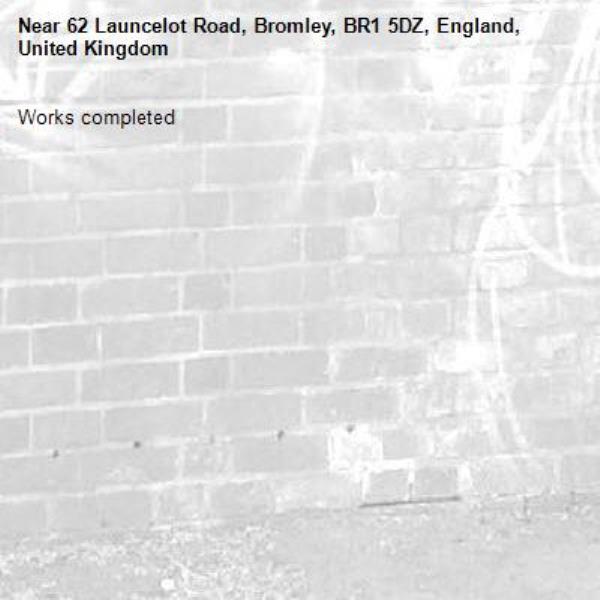 Works completed -62 Launcelot Road, Bromley, BR1 5DZ, England, United Kingdom