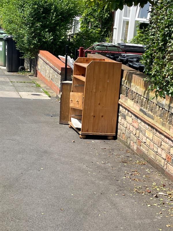 Fly tipping -132 Mount Pleasant Road, Hither Green, London, SE13 6HX