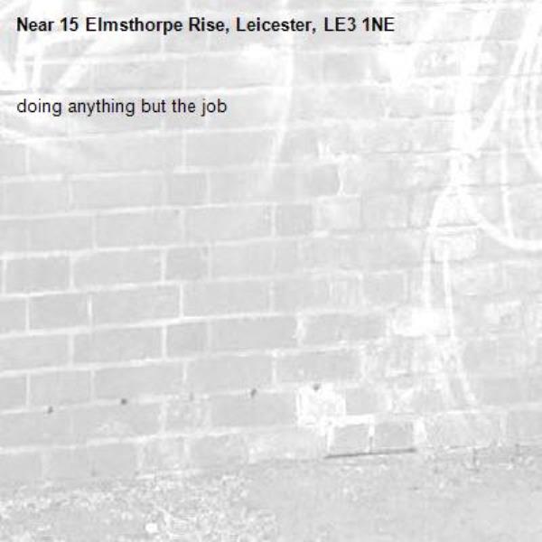 doing anything but the job-15 Elmsthorpe Rise, Leicester, LE3 1NE