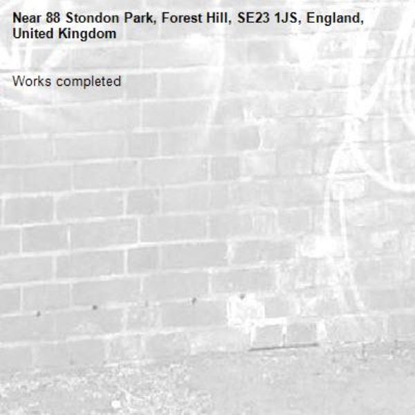 Works completed -88 Stondon Park, Forest Hill, SE23 1JS, England, United Kingdom