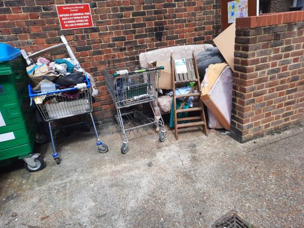 Renfew ct Alfred Rd

Fly tipping in bin area 

Please clear all and trollies

Thanks john-Renfrew Court Allfrey Road, Eastbourne, BN22 7SY