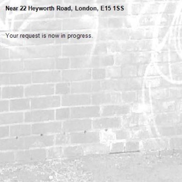 Your request is now in progress.-22 Heyworth Road, London, E15 1SS