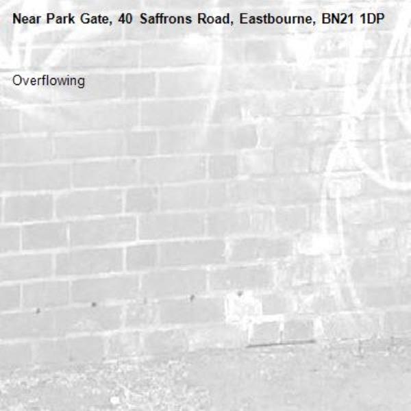 Overflowing -Park Gate, 40 Saffrons Road, Eastbourne, BN21 1DP