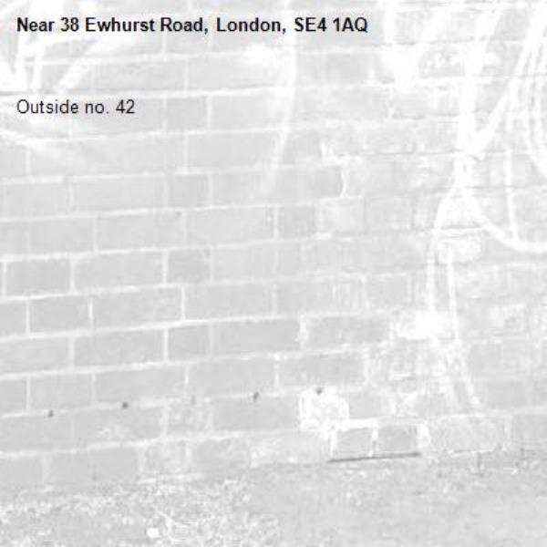 Outside no. 42-38 Ewhurst Road, London, SE4 1AQ