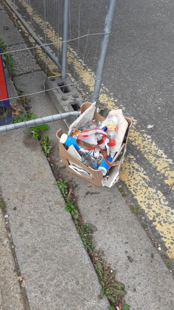 Box of rubbish -51 Manor Park Road, Manor Park, E12 5AB