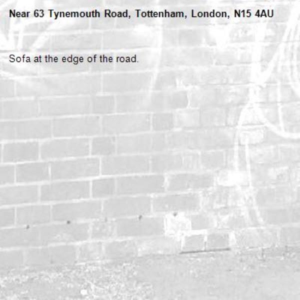 Sofa at the edge of the road.-63 Tynemouth Road, Tottenham, London, N15 4AU