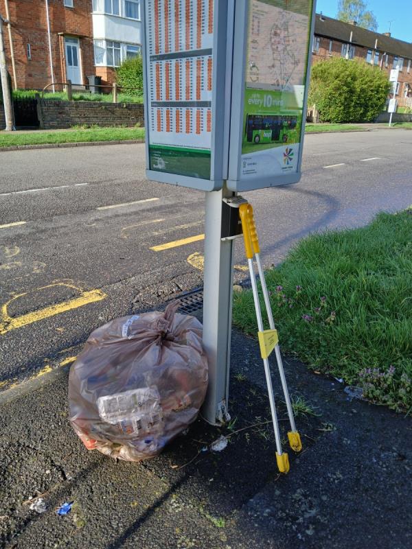 3 bags of street picked litter
1 at Mossgate bus stop
1 at Crawford Rd bus stop
1 at Sandhurst Rd bus stop
All on Aikman Ave
Awaiting collection
Thankyou-74 Aikman Avenue, Leicester, LE3 9JA