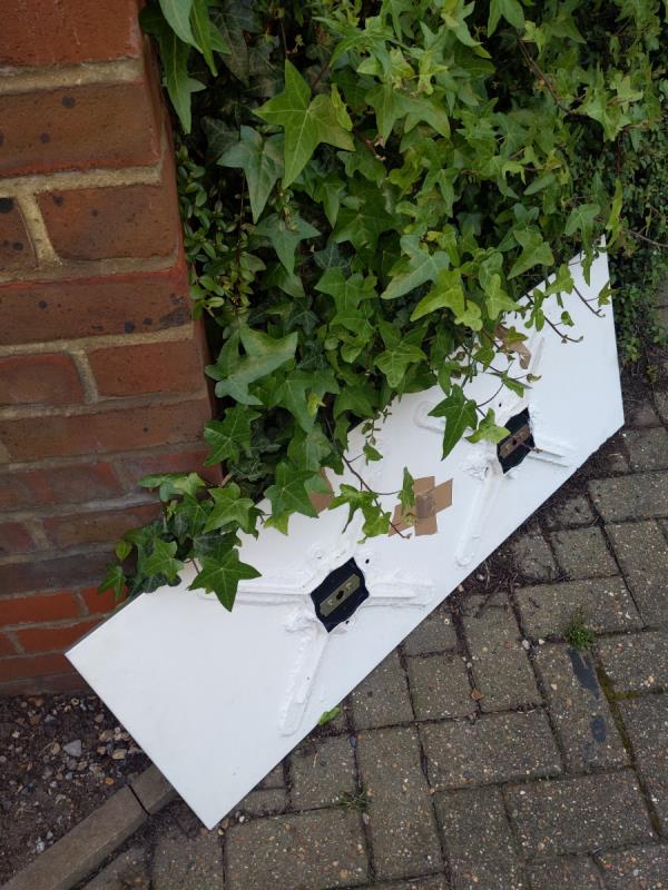 Wood fly tipped by entrance to Paxton Road -1 Paxton Road, London, SE23 2QG