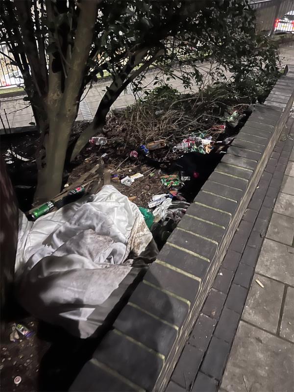 Third time reported over the last 6 weeks and still hasn’t been cleaned/cleared despite being told it will on the next ‘weekly’ clean. -Freemasons Road Underpass, London