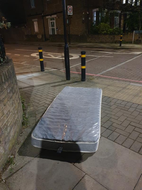mattress on path -214A, Stanstead Road, Catford, London, SE23 1DB