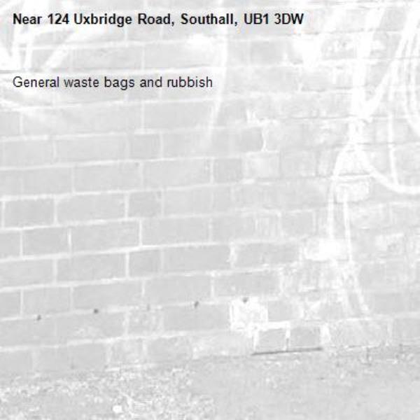 General waste bags and rubbish-124 Uxbridge Road, Southall, UB1 3DW