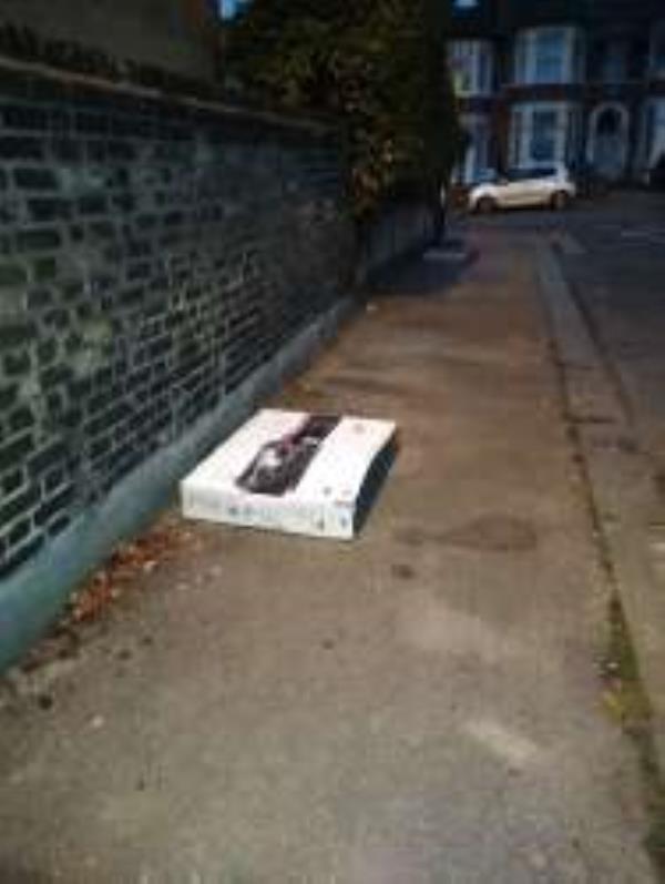 Junction of Blashford Street. please clear a cardboard box. -121 Blashford Street, London, SE13 6UA