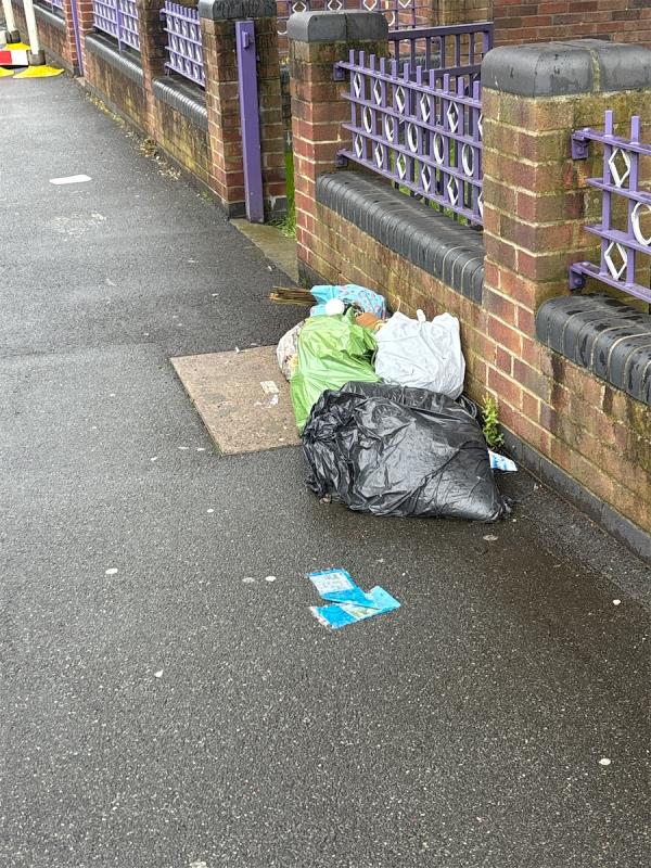several bags on pavement-256 Victoria Dock Road, Canning Town, London, E16 3BU
