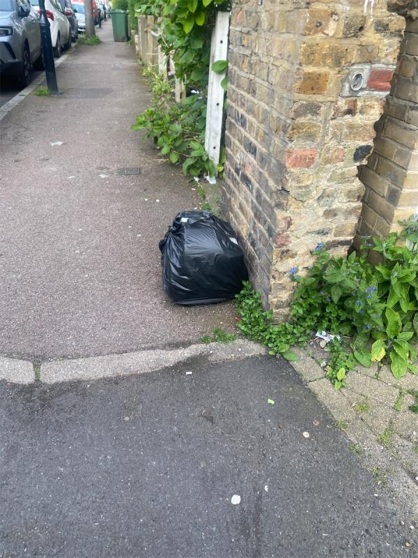Dumped rubbish bag-2A, Billington Road, London, SE14 5QQ