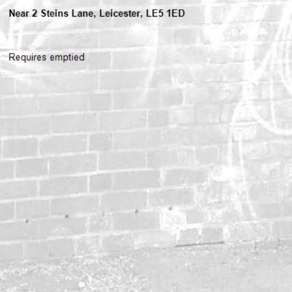 Requires emptied -2 Steins Lane, Leicester, LE5 1ED