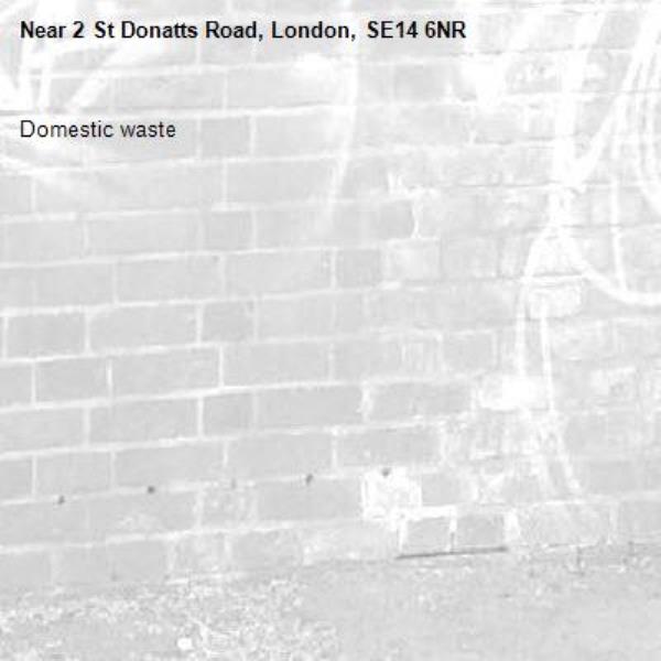 Domestic waste-2 St Donatts Road, London, SE14 6NR