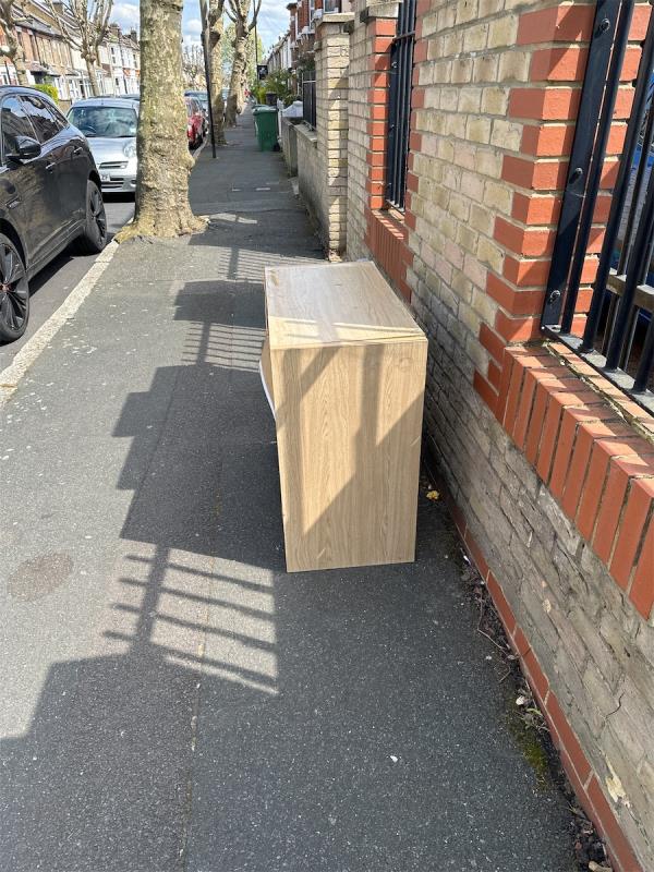 Dumped cupboard please collect and remove thanks -18 Neville Road, Forest Gate, London, E7 9QX