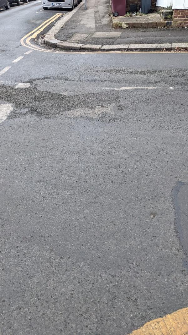 Brand new road surface has worn away-166 Kensington Road, Reading, RG30 2TG