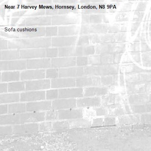 Sofa cushions-7 Harvey Mews, Hornsey, London, N8 9PA