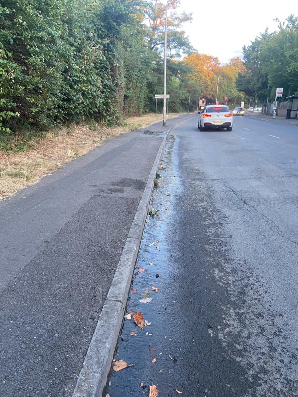 Unfortunately the water main Thames Water have just repaired is now leaking again! -50 Shinfield Road, Reading, RG2 7BW
