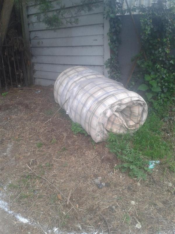 Outside Beckenham Place Park. Please remove an abandoned Double mattress -71 Old Bromley Road, Bromley, BR1 4JZ