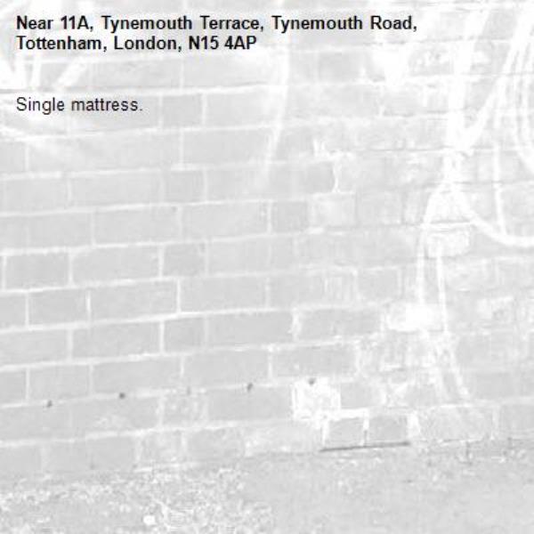 Single mattress.-11A, Tynemouth Terrace, Tynemouth Road, Tottenham, London, N15 4AP