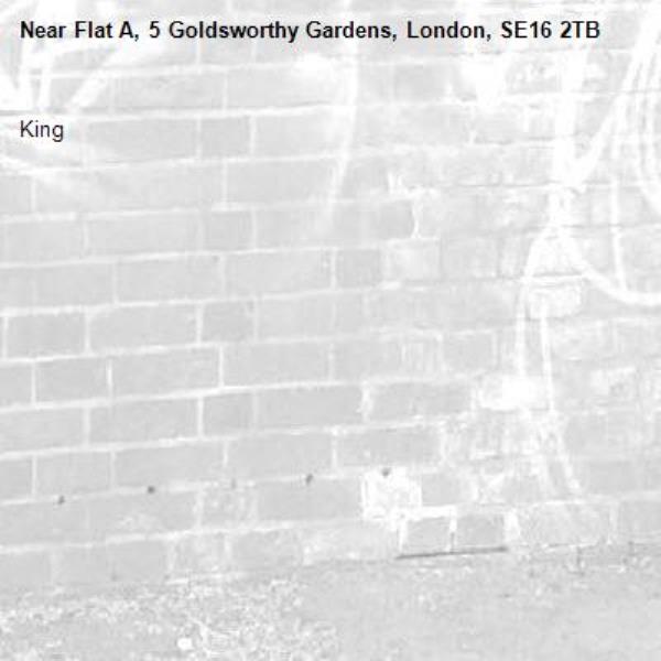 King -Flat A, 5 Goldsworthy Gardens, London, SE16 2TB