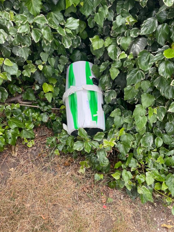 Unknown item dumped 75 metres from entrance to Ladywell fields Medusa Road entrance-118a Albacore Crescent, Lewisham, SE13 7HP