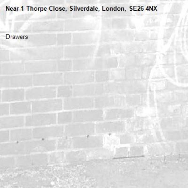 Drawers-1 Thorpe Close, Silverdale, London, SE26 4NX