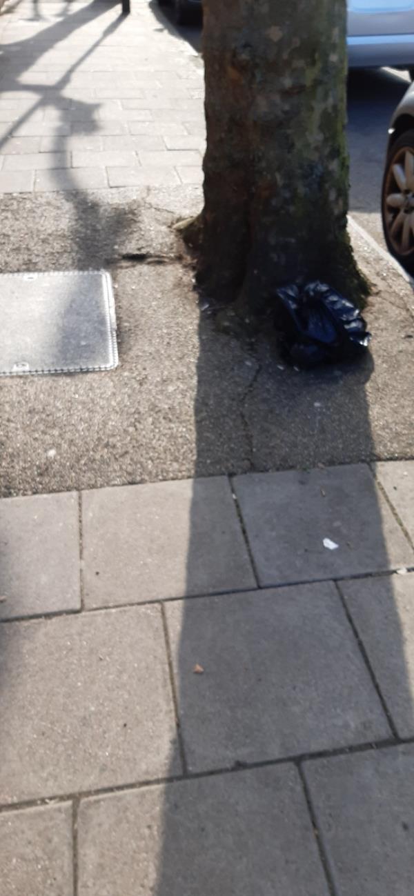 Dumped rubbish bag-55 Harold Road, Upton Park, London, E13 0SQ