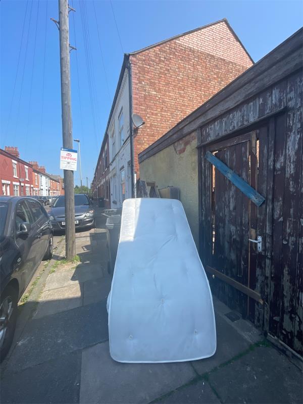 Fly tipping happening in the same location-34 Parry Street, Leicester, LE5 3NL