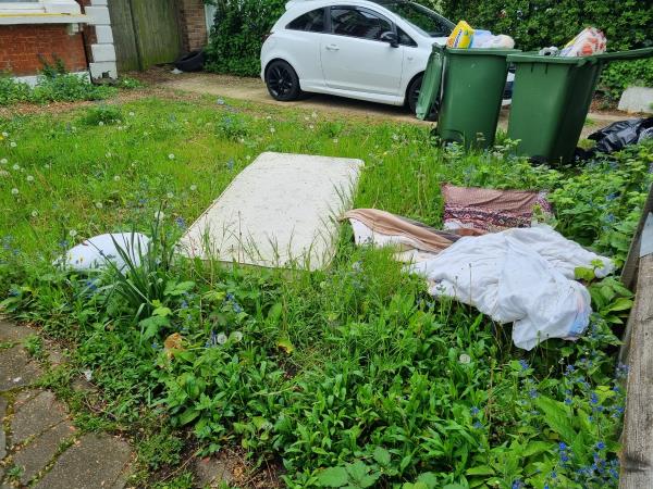 Mattresses and other items dumped-43A, Micheldever Road, London, SE12 8LU