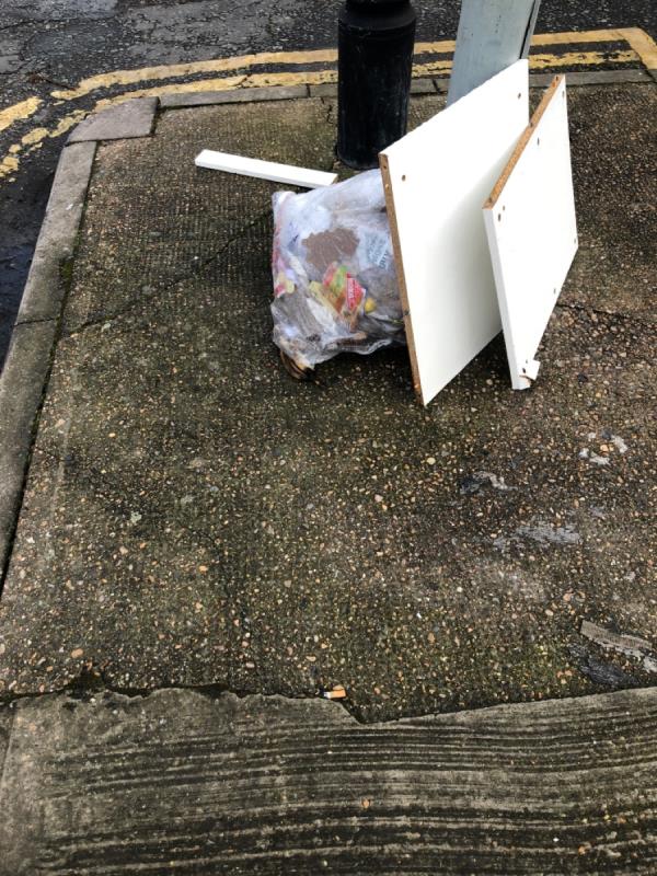 Dumped items -97 Neville Road, Forest Gate, London, E7 9QU