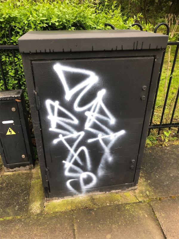 Remove graffiti from traffic light control box-359 Bromley Road, London, SE6 2RP