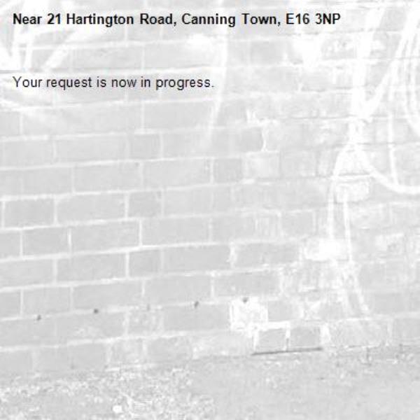 Your request is now in progress.-21 Hartington Road, Canning Town, E16 3NP