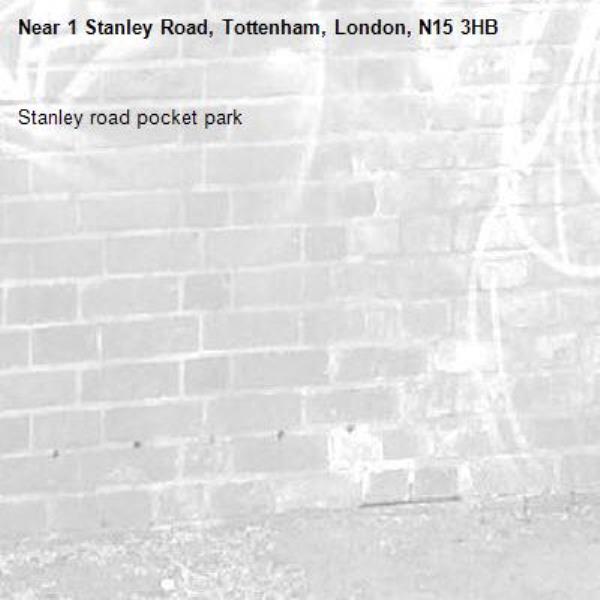 Stanley road pocket park-1 Stanley Road, Tottenham, London, N15 3HB