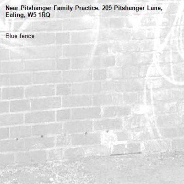 Blue fence-Pitshanger Family Practice, 209 Pitshanger Lane, Ealing, W5 1RQ